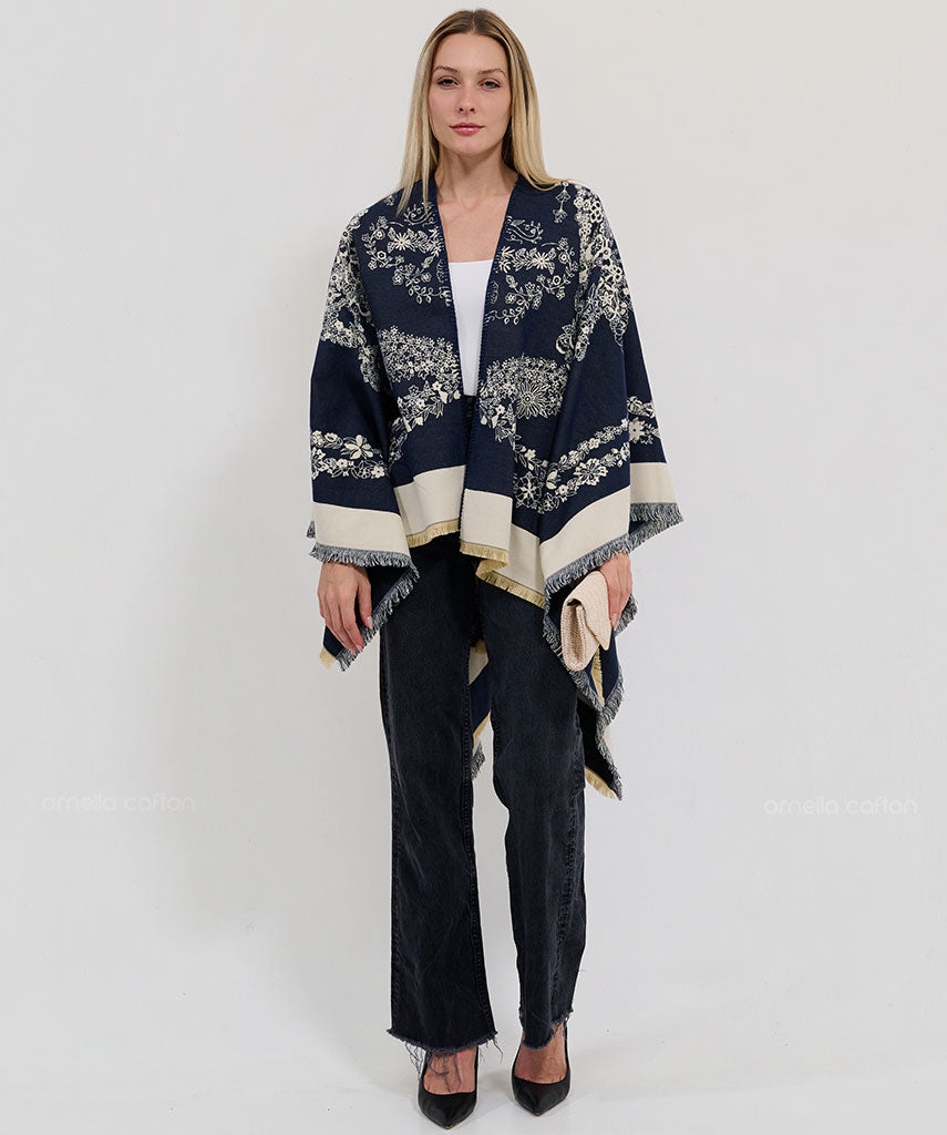 Cape réversible, douillette - Ornella Caftan™