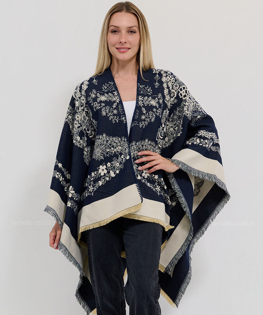 Cape réversible, douillette - Ornella Caftan™