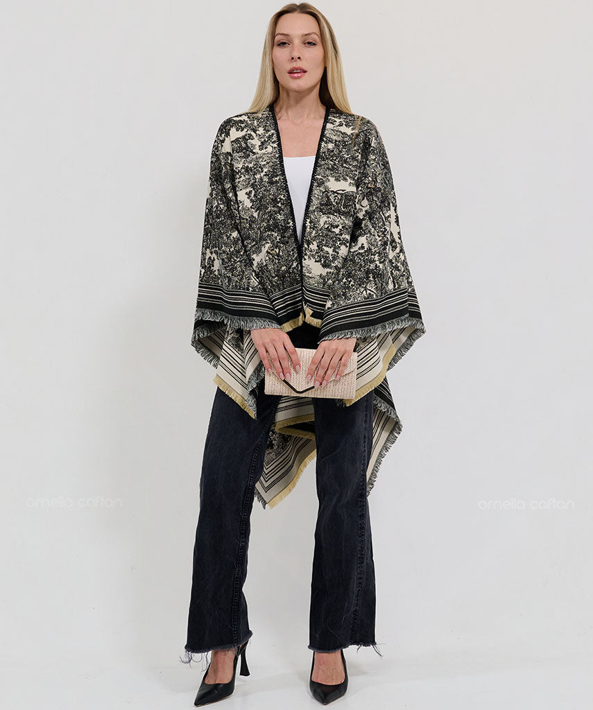 Cape réversible, douillette - Ornella Caftan™