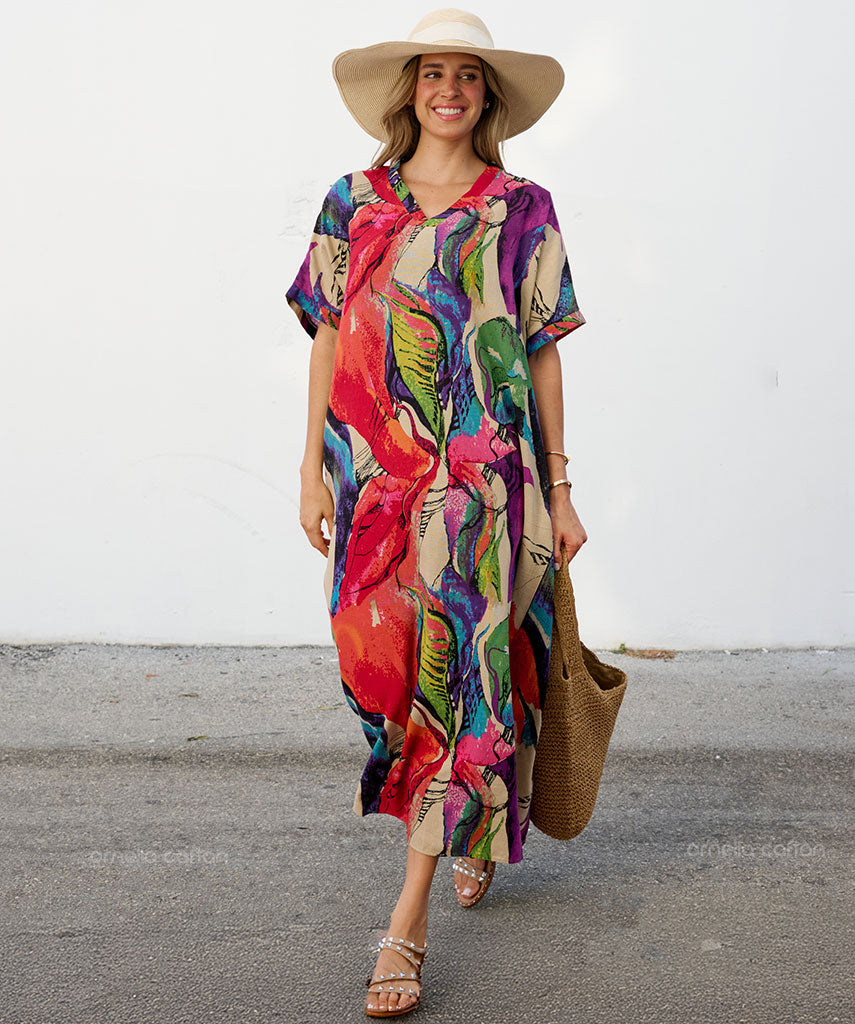 Robe Décontractée à Poches – Ornella Caftan™