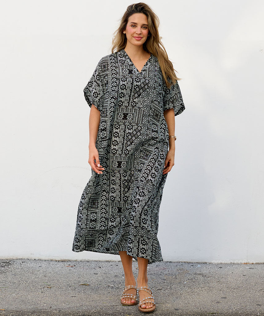 Robe Décontractée à Poches – Ornella Caftan™