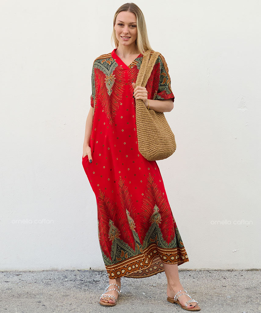 Robe Décontractée à Poches – Ornella Caftan™