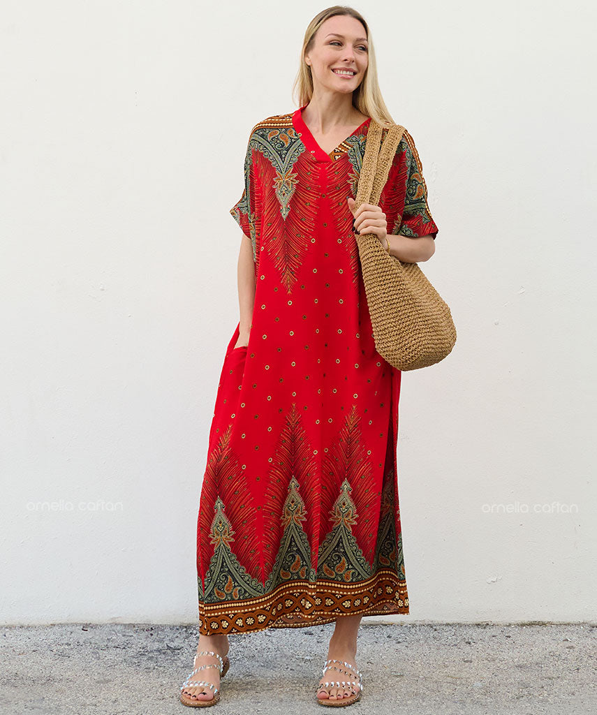 Robe Décontractée à Poches – Ornella Caftan™