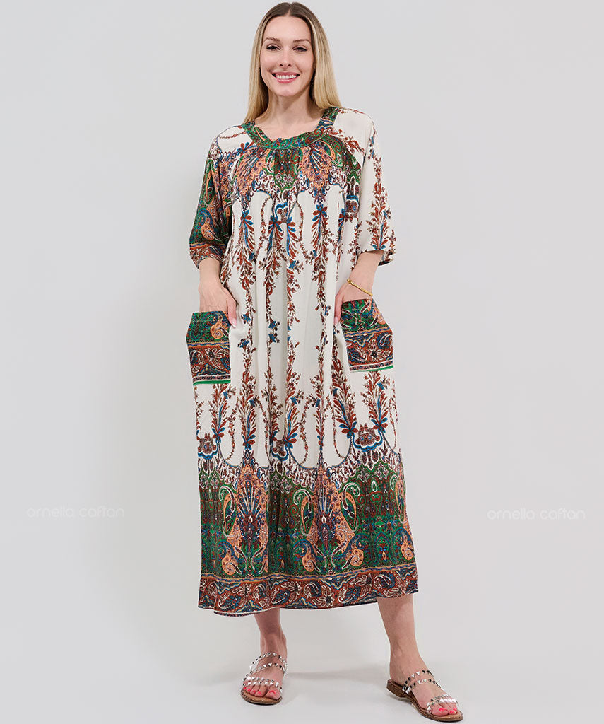 Robe Décontractée à Poches – Ornella Caftan™