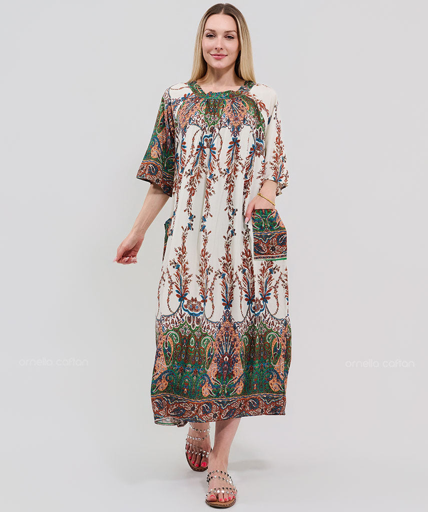 Robe Décontractée à Poches – Ornella Caftan™
