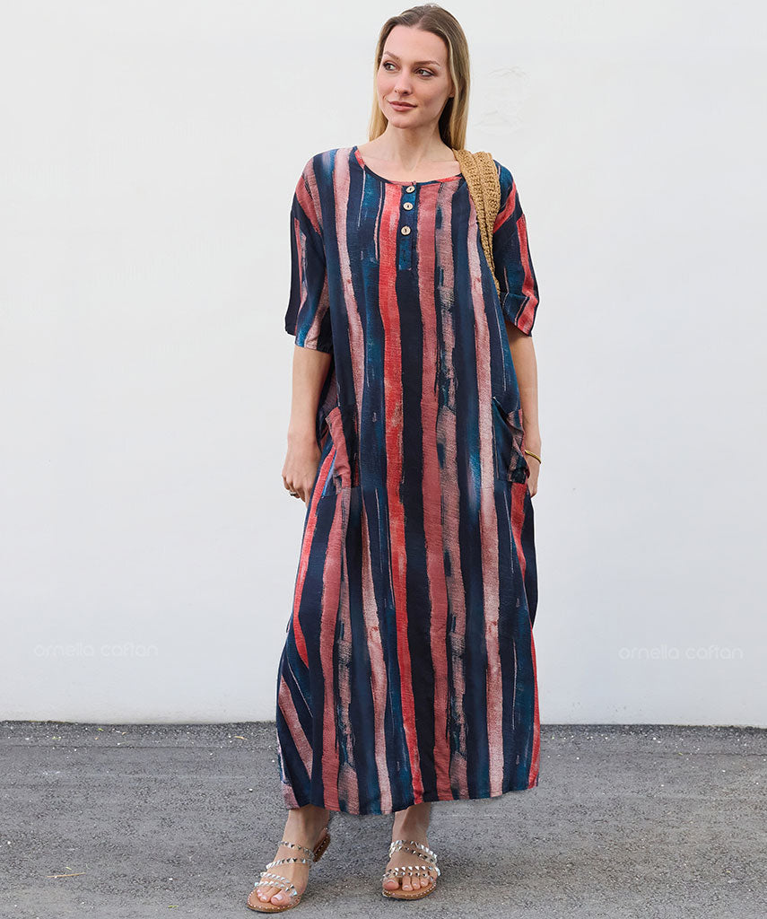Robe Décontractée à Poches – Ornella Caftan™