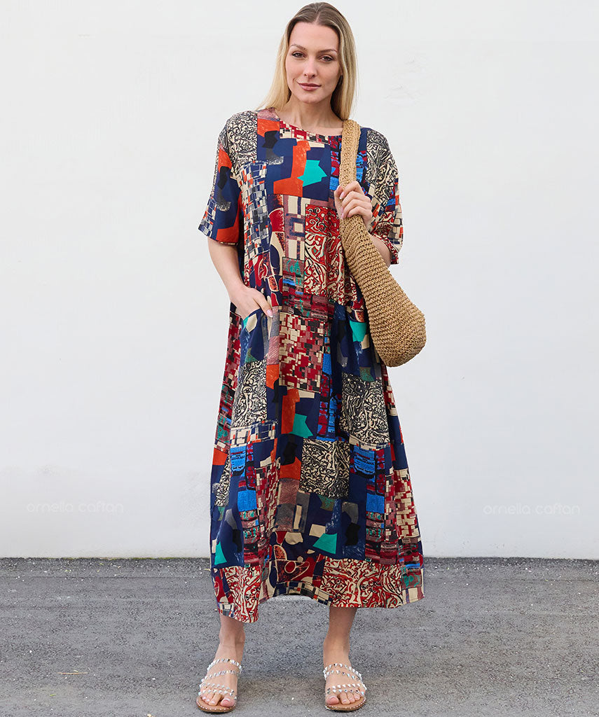 Robe Décontractée à Poches – Ornella Caftan™