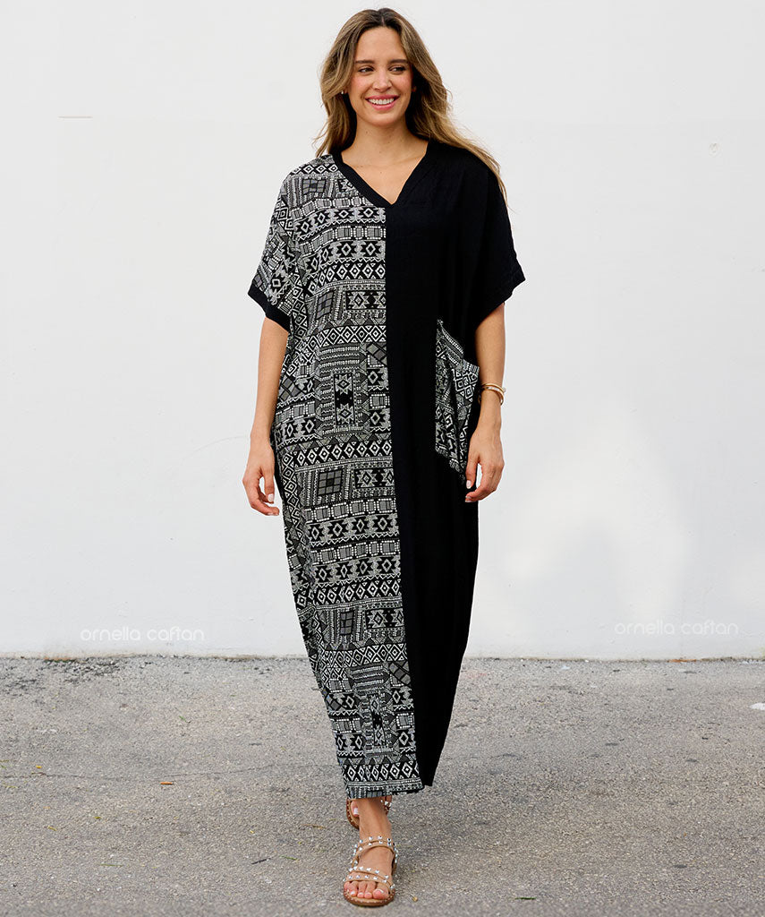 Robe Décontractée à Une Poche – Ornella Caftan™