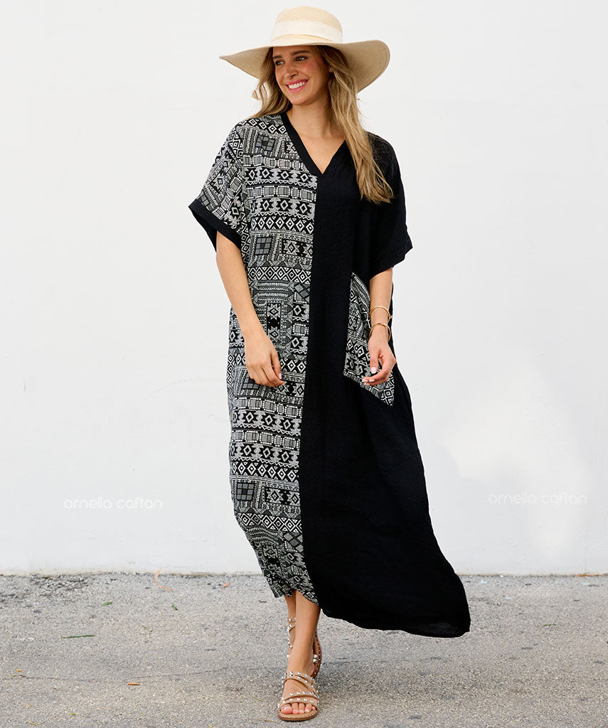Robe Décontractée à Une Poche – Ornella Caftan™
