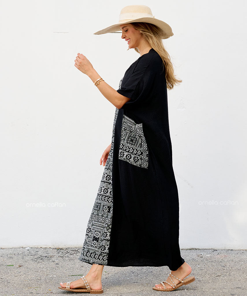 Robe Décontractée à Une Poche – Ornella Caftan™