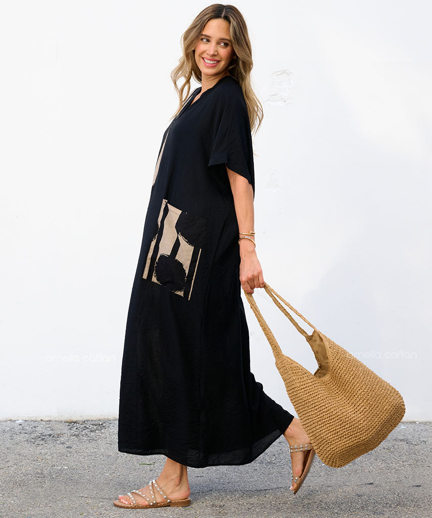 Robe Décontractée à Une Poche – Ornella Caftan™