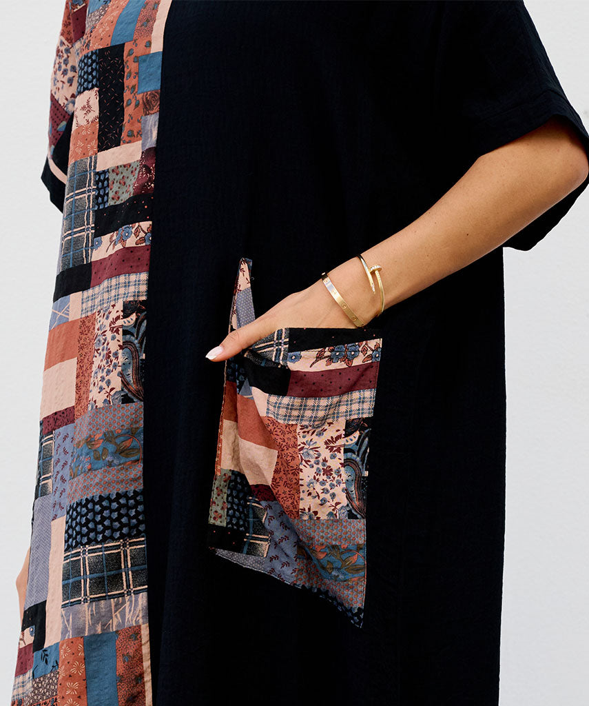Robe Décontractée à Une Poche – Ornella Caftan™