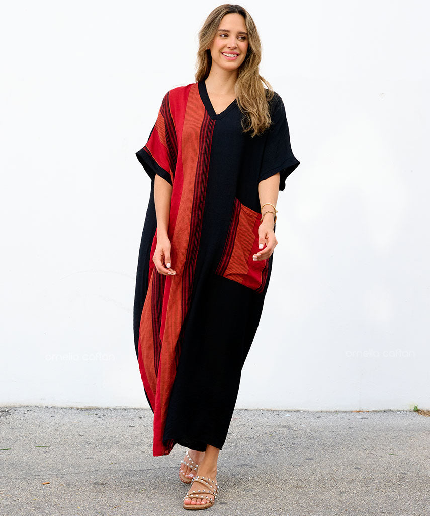 Robe Décontractée à Une Poche – Ornella Caftan™
