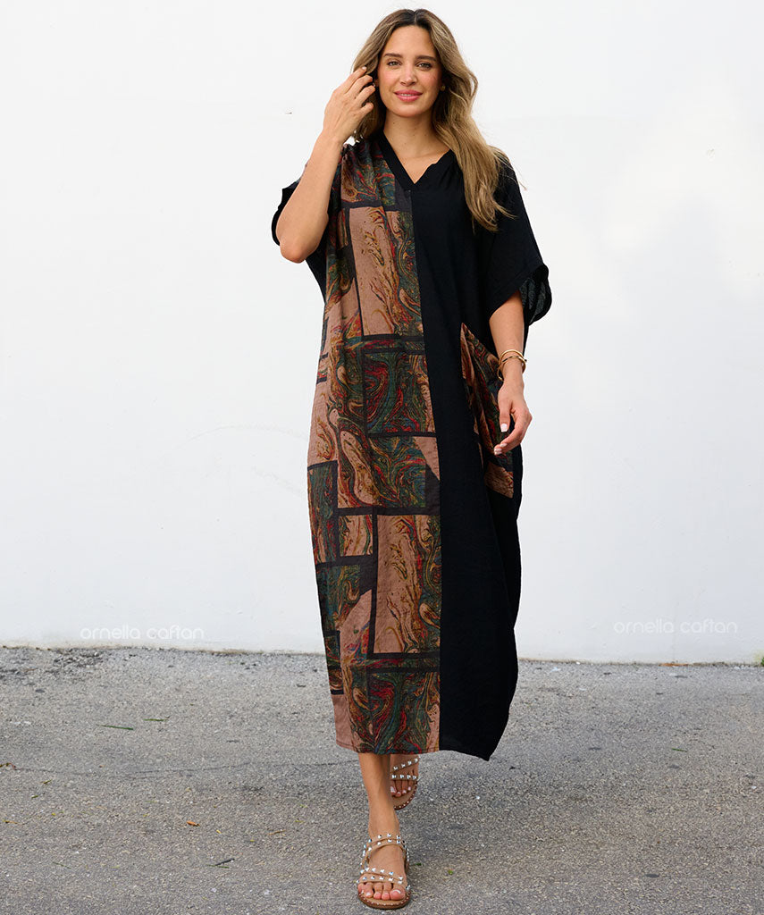 Robe Décontractée à Une Poche – Ornella Caftan™