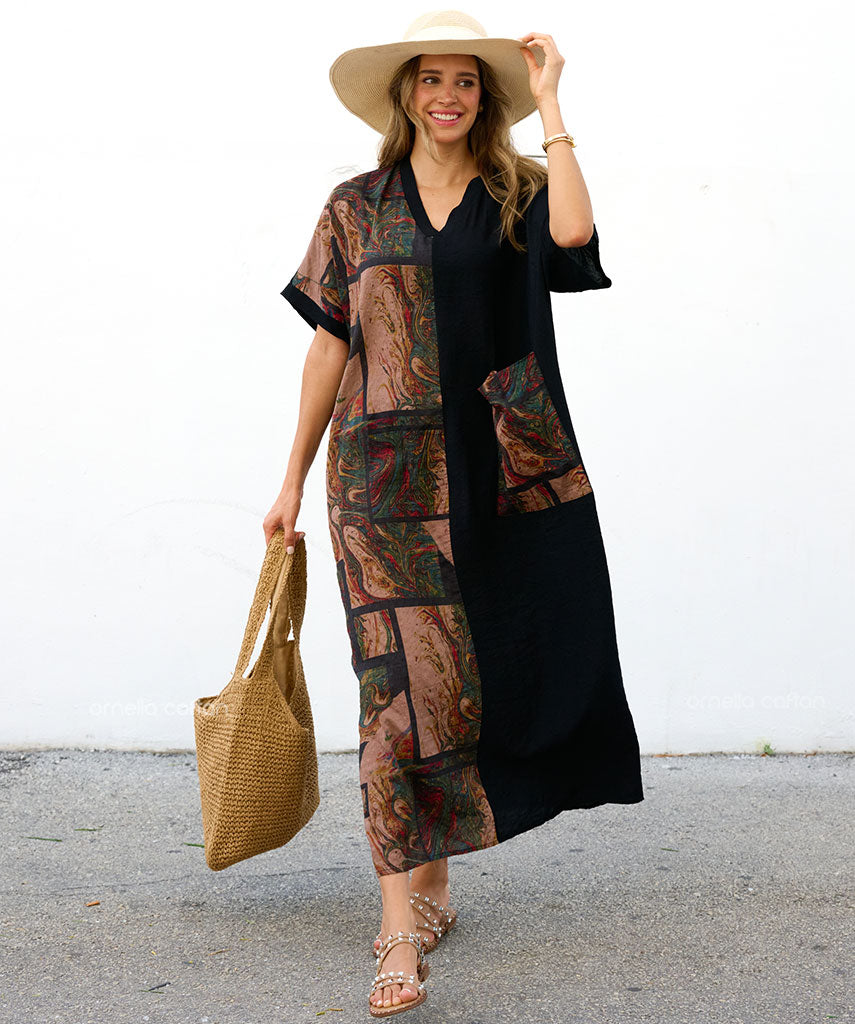 Robe Décontractée à Une Poche – Ornella Caftan™
