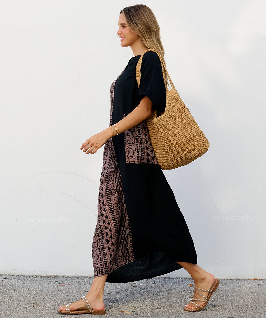 Robe Décontractée à Une Poche – Ornella Caftan™