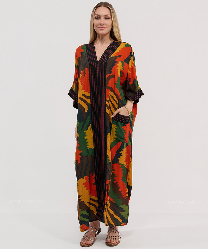 Caftan Élégant à Poches - Ornella Caftan™
