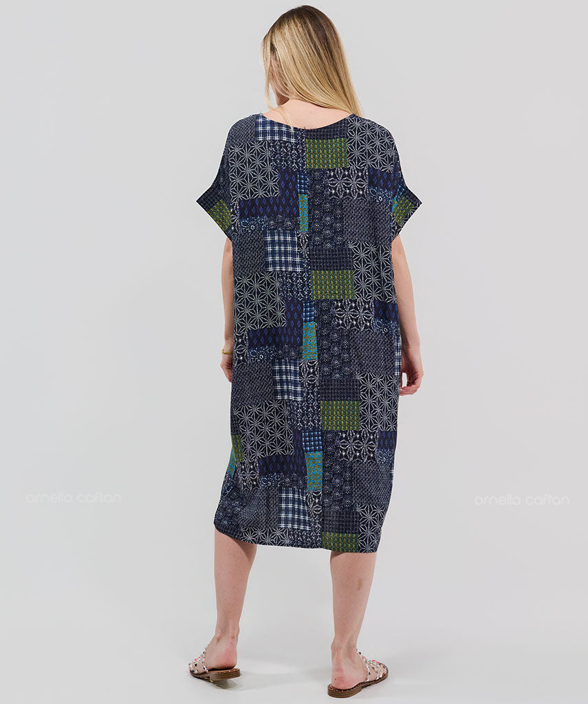 Robe Courte Décontractée à Poches – Ornella Caftan™