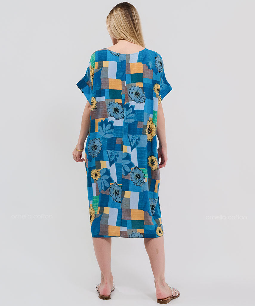 Robe Courte Décontractée à Poches – Ornella Caftan™