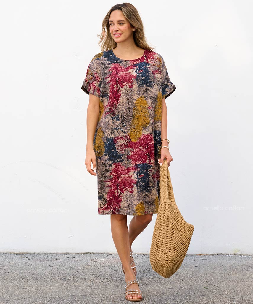 Robe Courte Décontractée à Poches – Ornella Caftan™