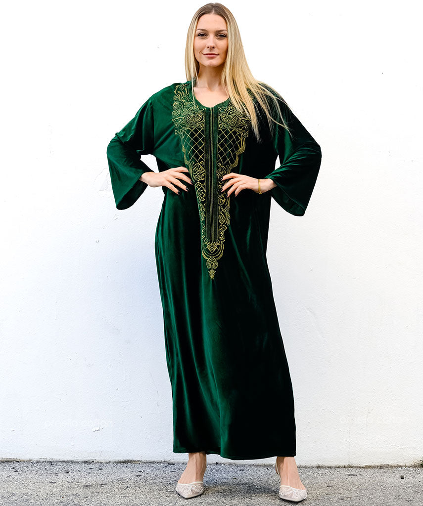 Caftan en velours chaud et douillet - Ornella Caftan™