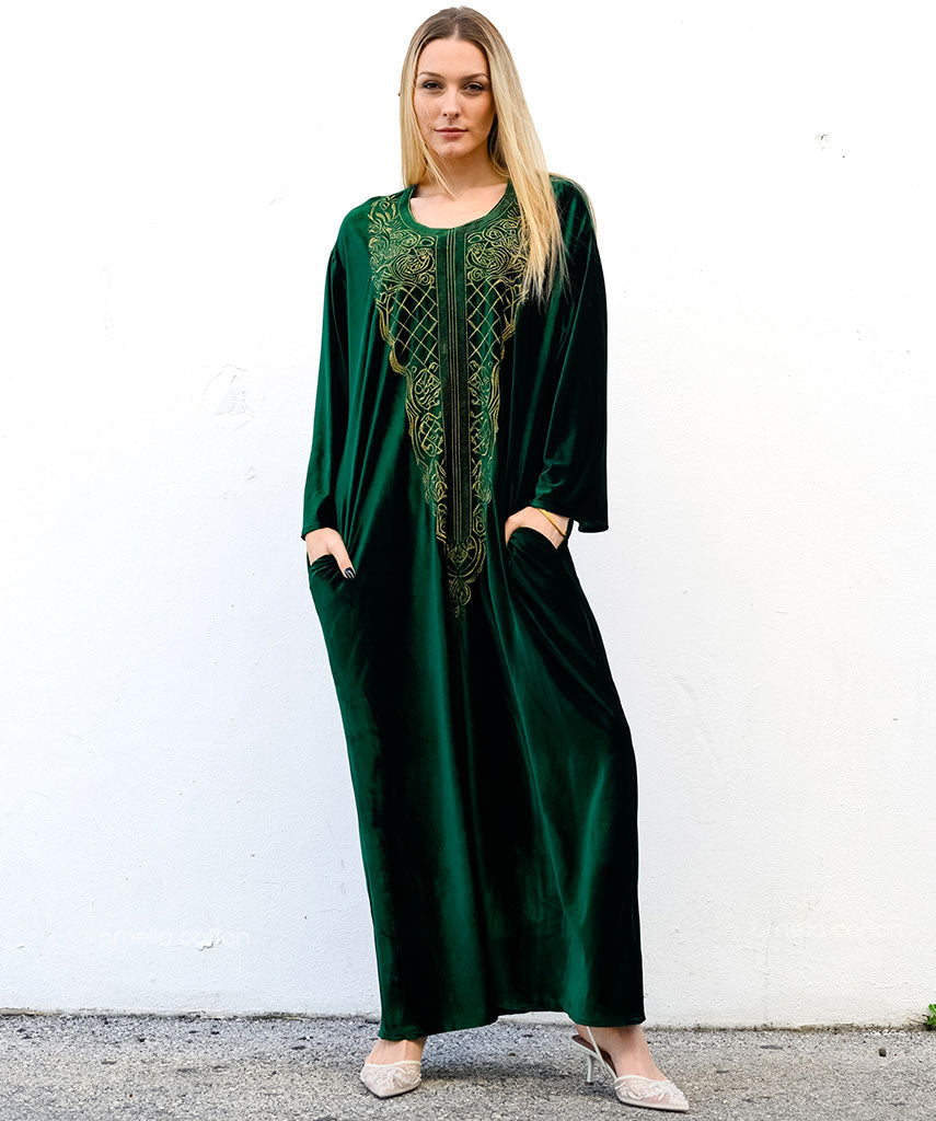 Caftan en velours chaud et douillet - Ornella Caftan™