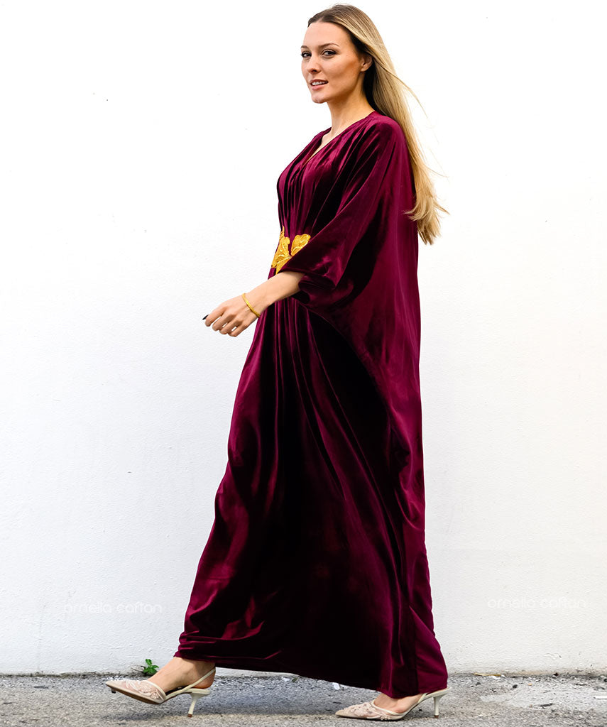 Caftan en velours chaud et douillet - Ornella Caftan™
