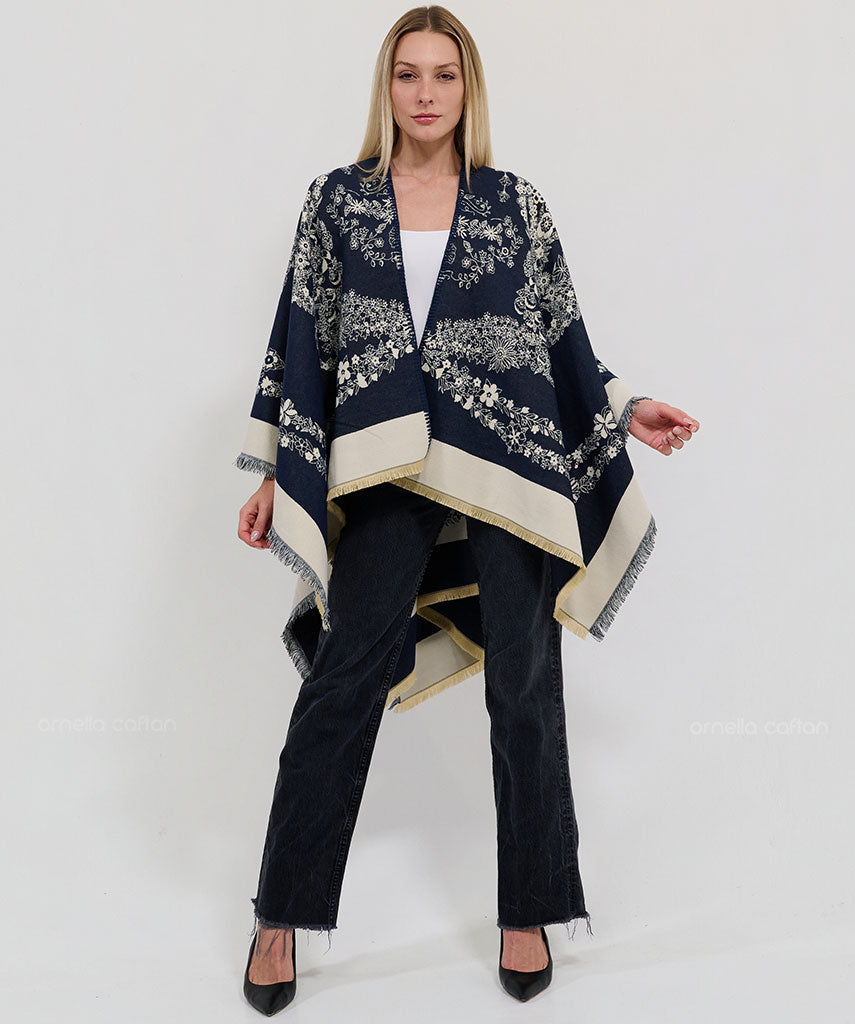 Cape réversible, douillette - Ornella Caftan™