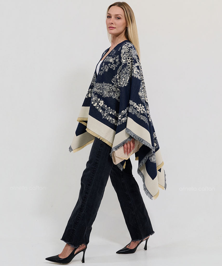 Cape réversible, douillette - Ornella Caftan™