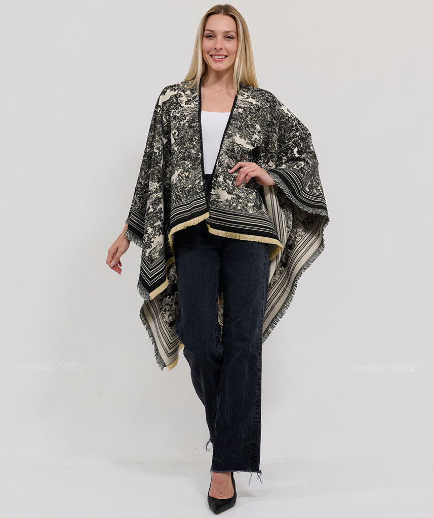 Cape réversible, douillette - Ornella Caftan™