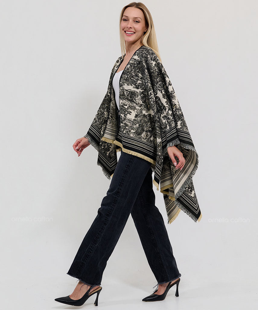 Cape réversible, douillette - Ornella Caftan™
