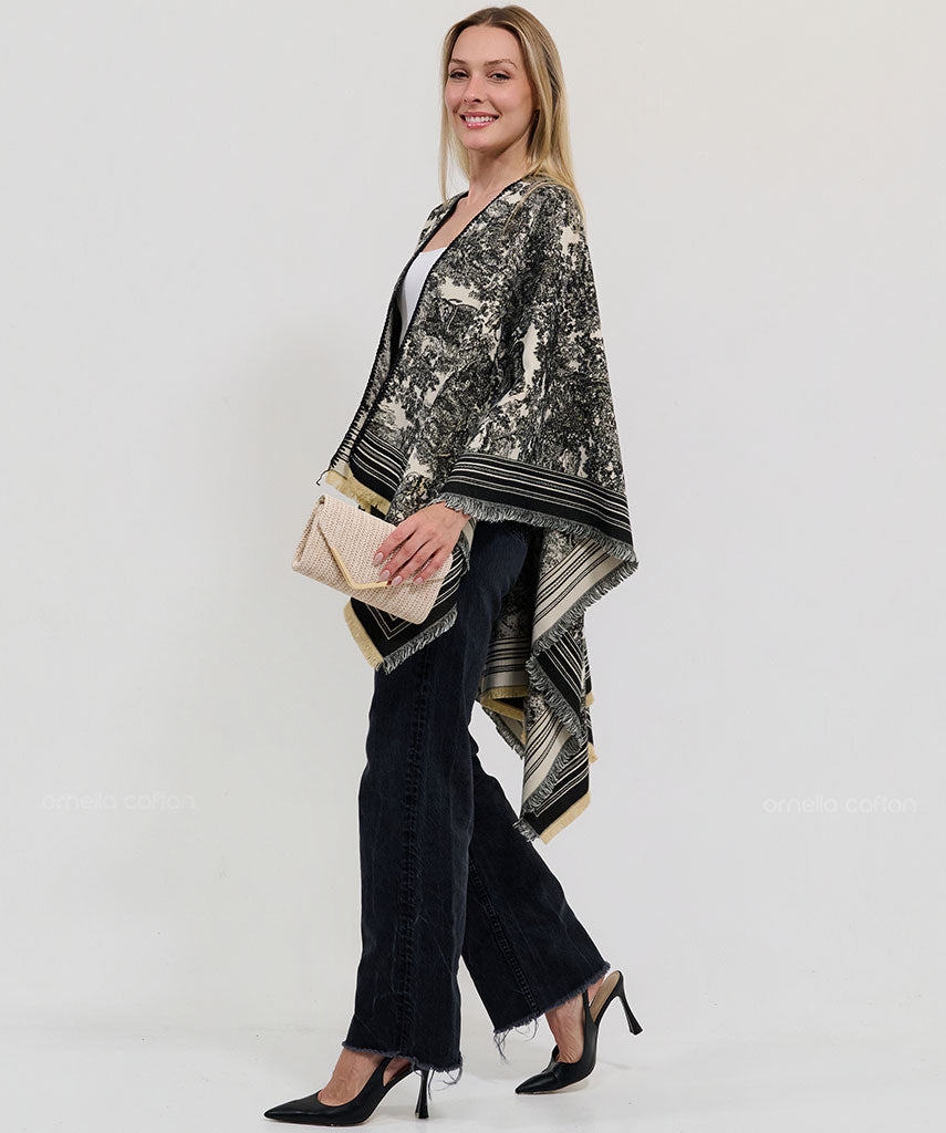 Cape réversible, douillette - Ornella Caftan™