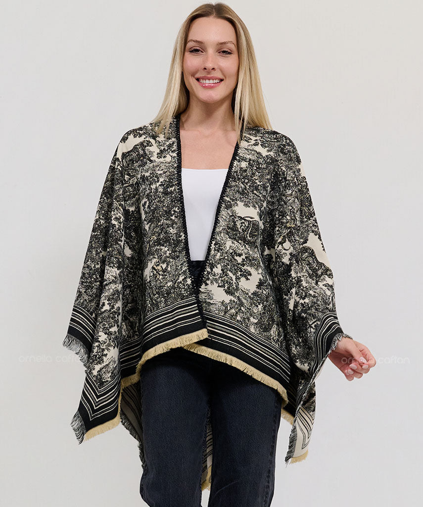 Cape réversible, douillette - Ornella Caftan™