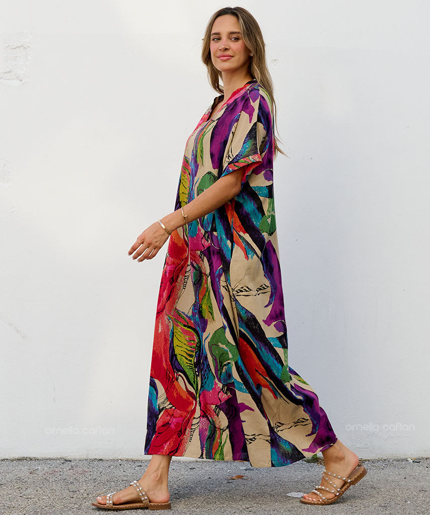 Robe Décontractée à Poches – Ornella Caftan™