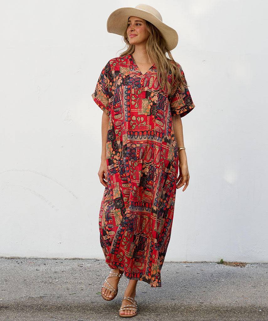 Robe Décontractée à Poches – Ornella Caftan™