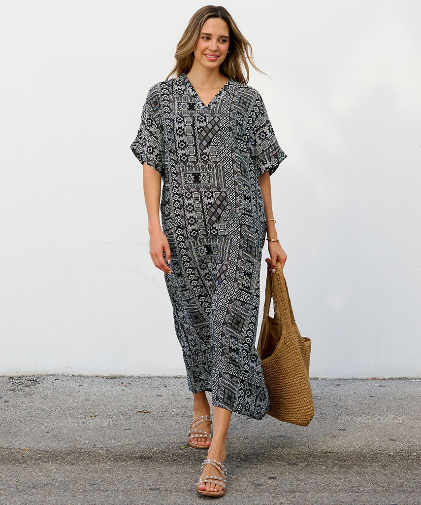 Robe Décontractée à Poches – Ornella Caftan™