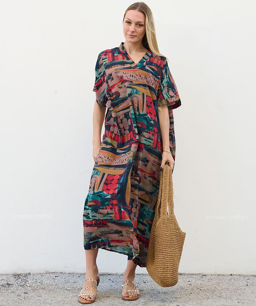 Robe Décontractée à Poches – Ornella Caftan™
