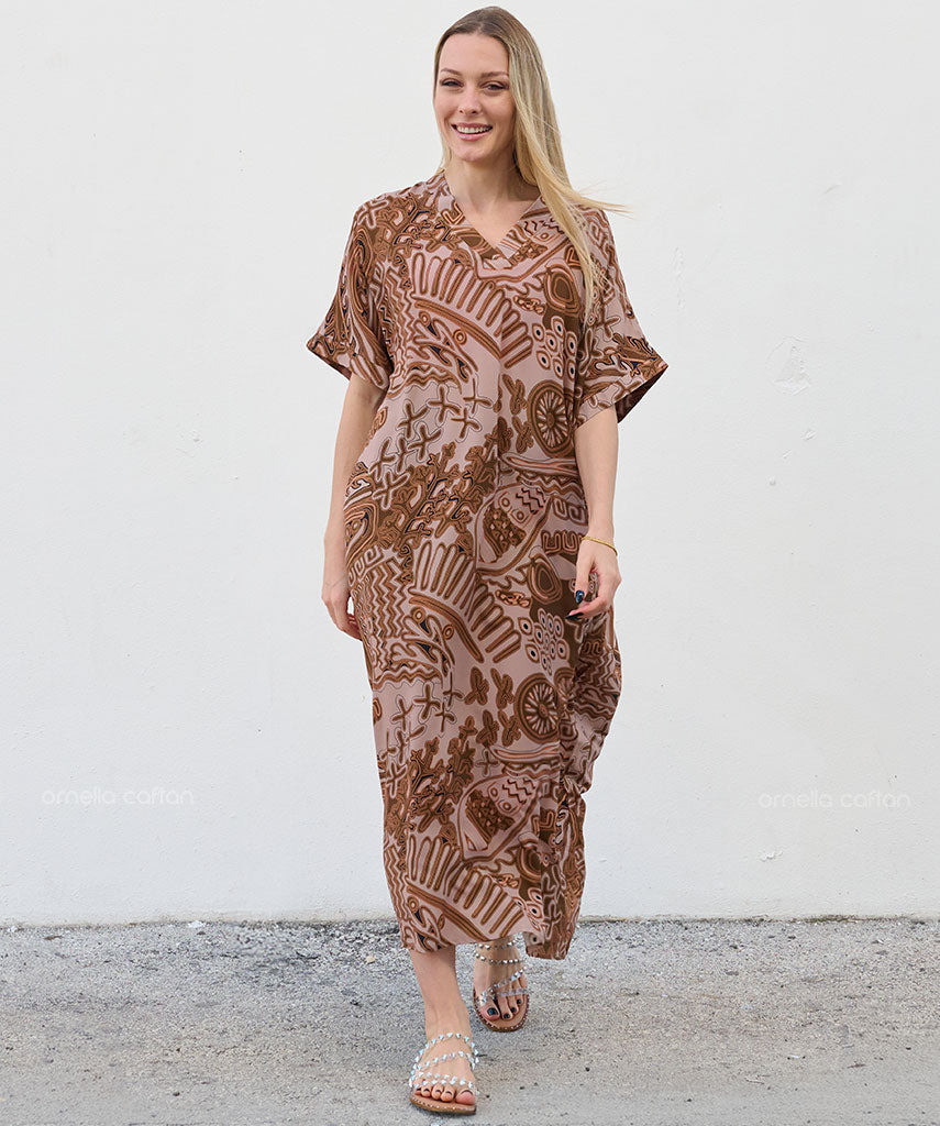 Robe Décontractée à Poches – Ornella Caftan™