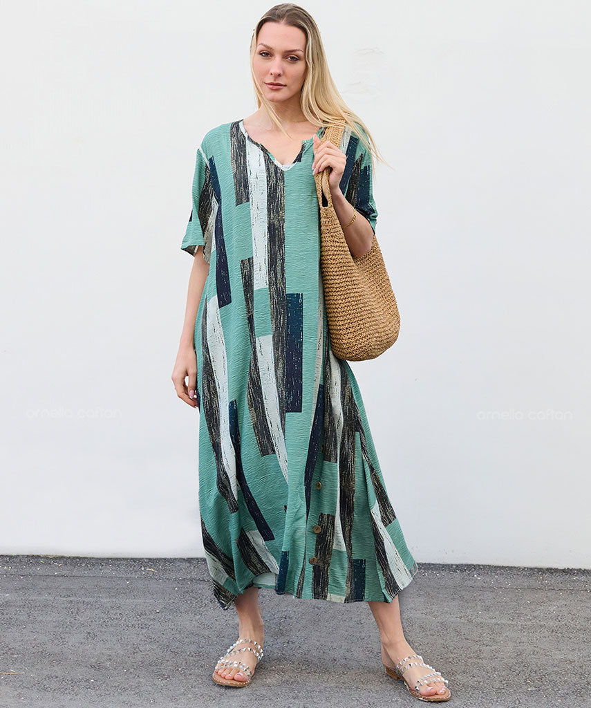 Robe Décontractée à Poches – Ornella Caftan™