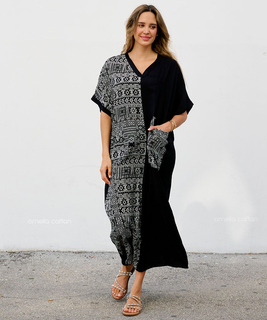 Robe Décontractée à Une Poche – Ornella Caftan™