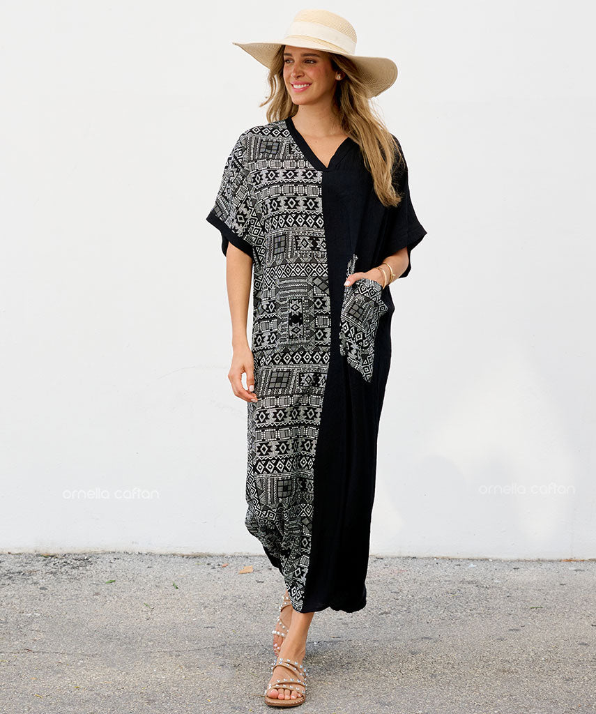 Robe Décontractée à Une Poche – Ornella Caftan™