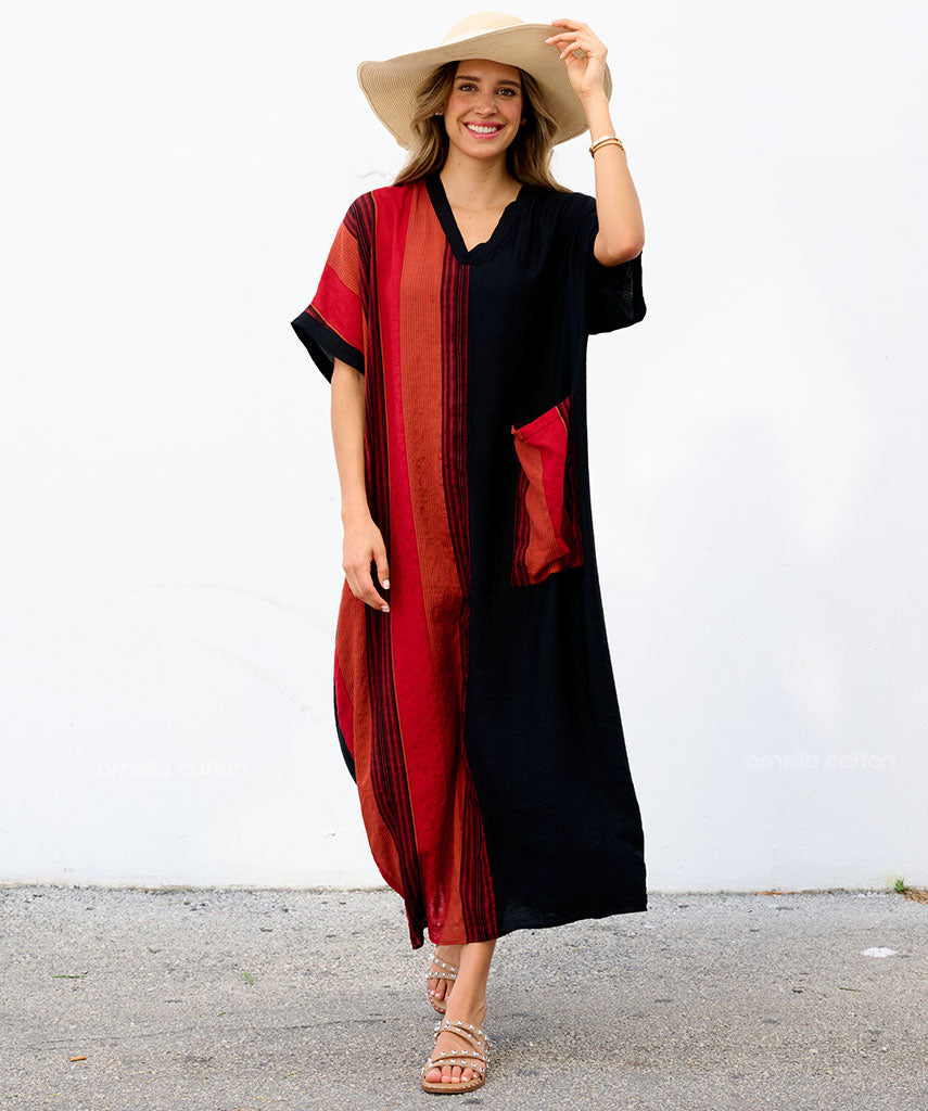 Robe Décontractée à Une Poche – Ornella Caftan™