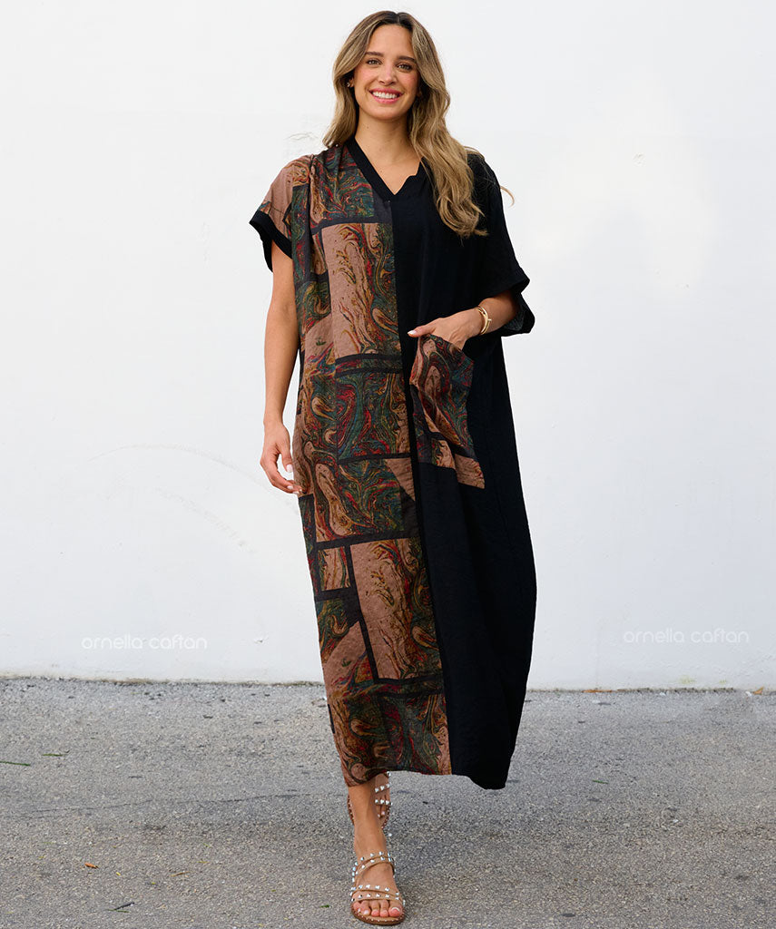 Robe Décontractée à Une Poche – Ornella Caftan™