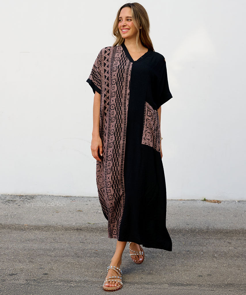 Robe Décontractée à Une Poche – Ornella Caftan™