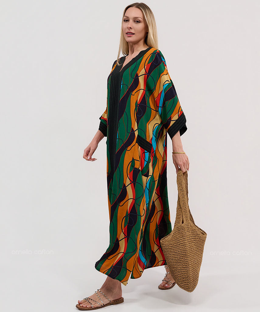 Caftan Élégant à Poches - Ornella Caftan™