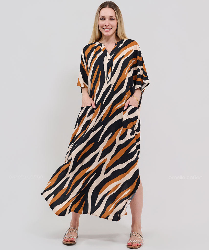 Caftan Élégant à Poches - Ornella Caftan™