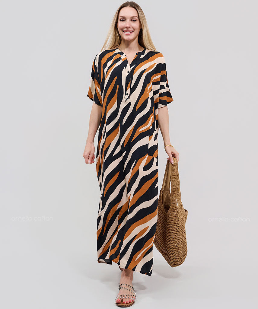 Caftan Élégant à Poches - Ornella Caftan™