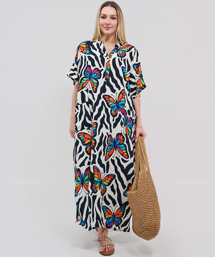 Caftan Élégant à Poches - Ornella Caftan™