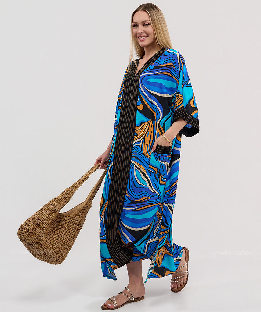 Caftan Élégant à Poches - Ornella Caftan™