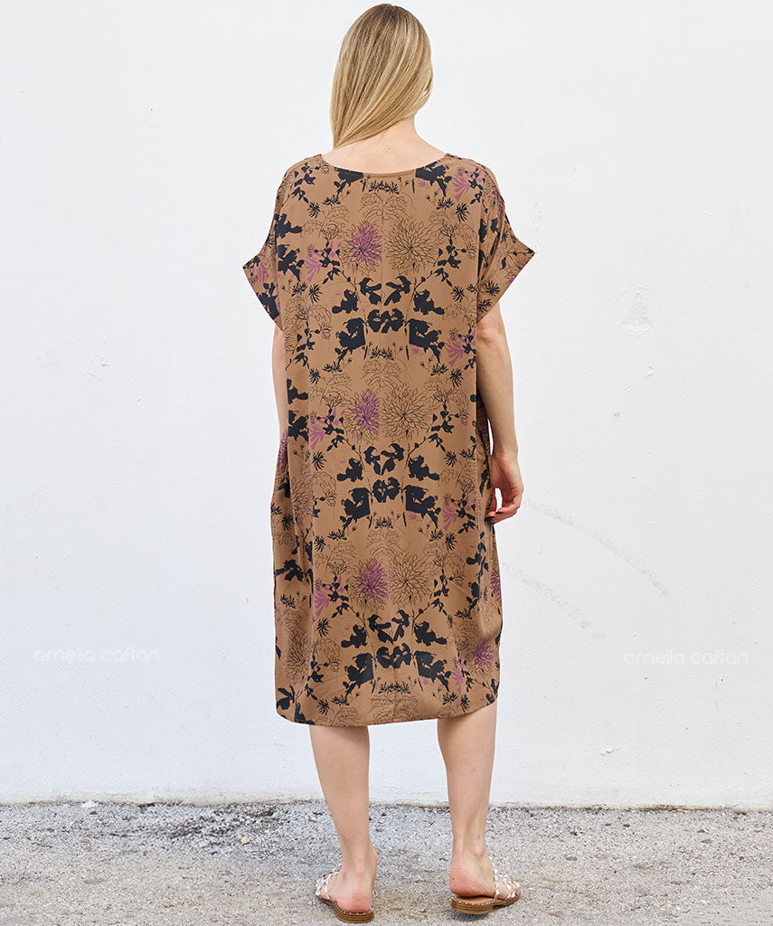 Robe Courte Décontractée à Poches – Ornella Caftan™